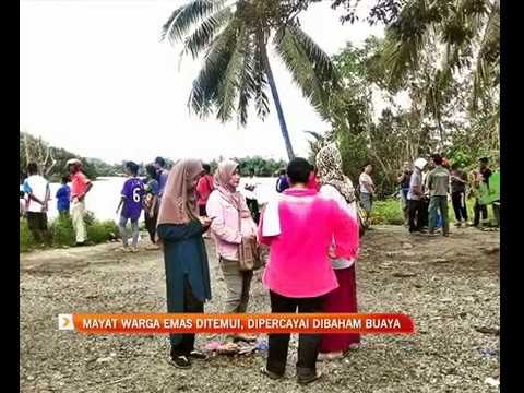 Mayat warga emas ditemui, dipercayai dibaham buaya