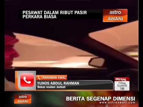 Pesawat mendarat dalam ribut pasir perkara biasa