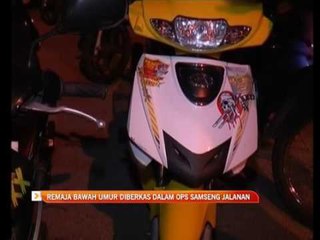 Remaja bawah umur diberkas dalam Ops Samseng Jalanan