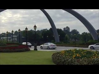 Suasana persekitaran perkahwinan Tunku Tun Aminah dan Dennis Muhammad Abdullah di Johor Bahru