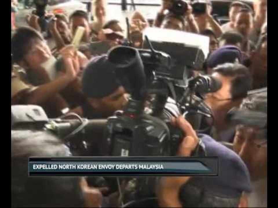Expelled North Korean envoy departs Malaysia