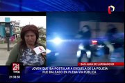 SJL: balean a joven que iba a postular a escuela de la policía