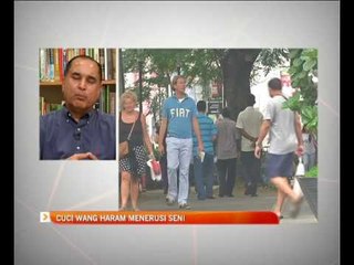 Cuci wang haram menerusi seni