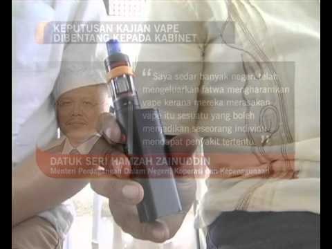 Keputusan kajian vape dibentang kepada Kabinet