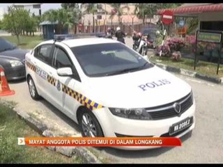 Mayat anggota polis ditemui di dalam longkang