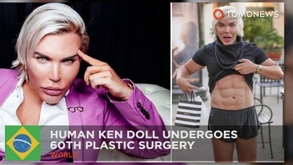 Plastic surgery: Human Ken Dolls plans get his 60th surgery by removing his ribs - TomoNews