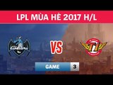 Highlights: Longzhu vs SKT Game 3 | Longzhu Gaming vs SK Telecom T1 | LCK Mùa Hè 2017 Playoffs