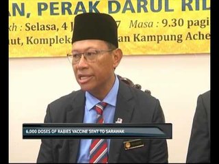 6,000 doses of rabies vaccine sent to Sarawak
