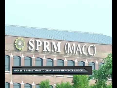 MACC sets 3-year target to clean up civil service corruption