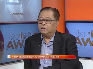 RISDA bentang kertas cadangan Rabu ini
