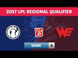 Highlights: IG vs WE Game 5 | Chung kết Vòng loại CKTG 2017 khu vực Trung Quốc