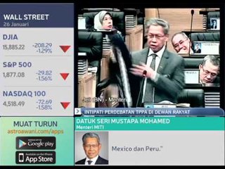 Intipati perdebatan TPPA di Dewan Rakyat