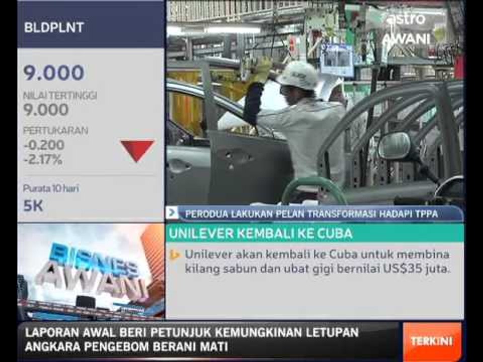 Perodua lakukan pelan transformasi hadapi TPPA