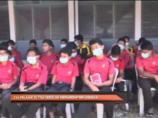 216 pelajar di tiga sekolah menghidap Influenza A
