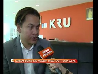 Langkah berani KRU Academy tawar ekuiti dana sosial