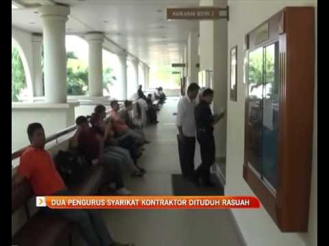Dua pengurus syarikat kontraktor dituduh rasuah