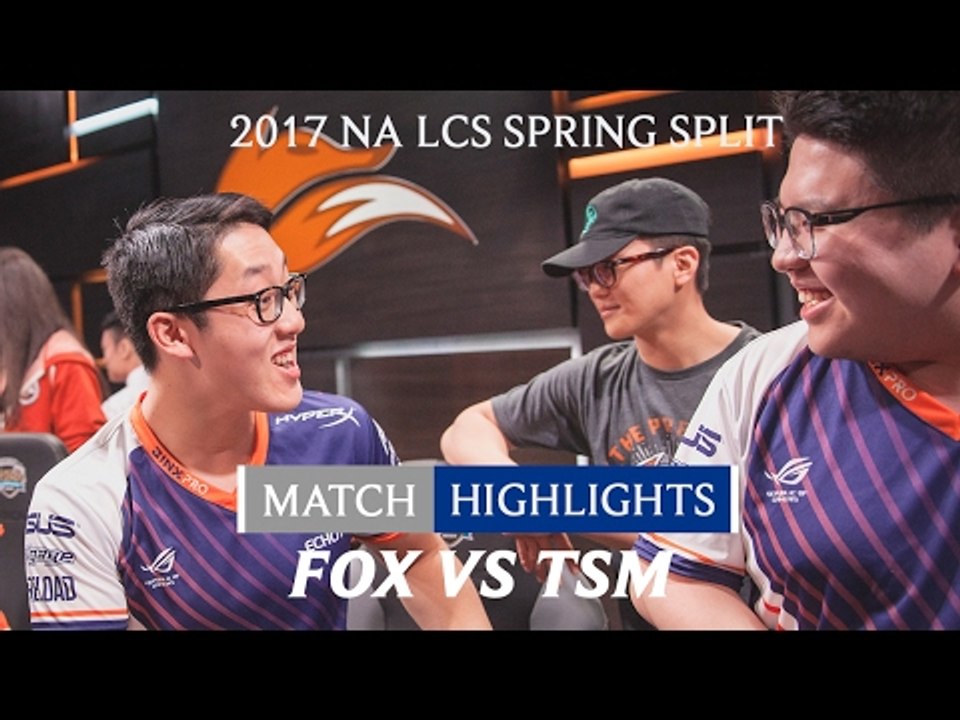 Highlights: FOX vs TSM - 2017 NA LCS Spring Split Week 4