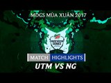 Hightlights: UTM vs NG - Mountain Dew Championship Series Mùa Xuân 2017