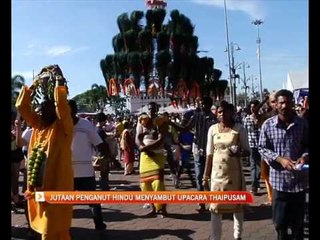 Jutaan penganut Hindu menyambut upacara Thaipusam