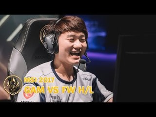 Highlights: Gigabyte Marines vs Flash Wolves - MSI 2017 Vòng Bảng Ngày 2