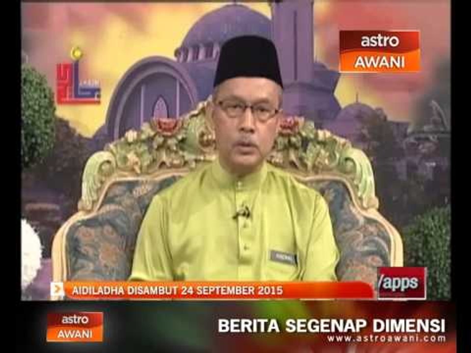 Aidiladha disambut 24 September 2015