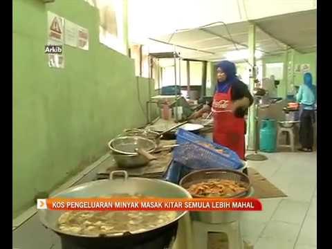 Kos pengeluaran minyak masak kitar semula lebih mahal