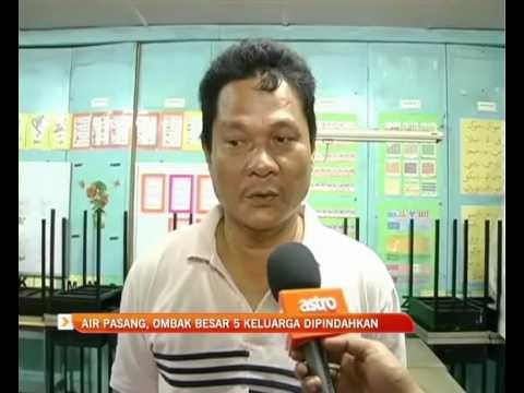 Air pasang, ombak besar 5 keluarga dipindahkan
