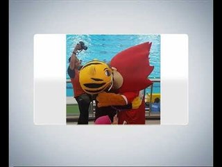 Aksi 'sweet' maskot Rimau Malaysia dan Nila Singapura