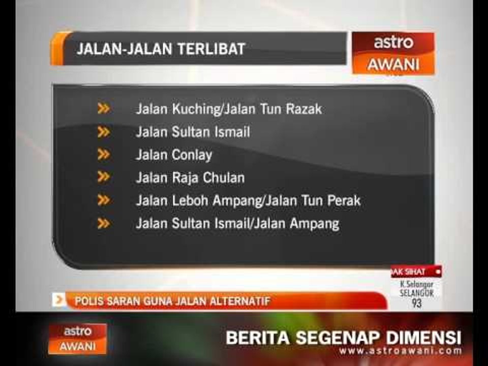 Polis saran guna jalan alternatif