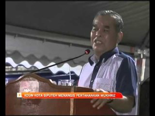 ADUN Kota Siputeh menangis ketika berucap pertahankan Mukhriz