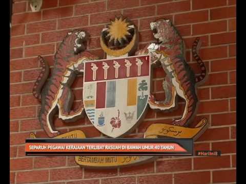 Separuh pegawai kerajaan terlibat rasuah di bawah umur 40 tahun