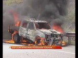 Dua lelaki nyaris maut kenderaan terbakar