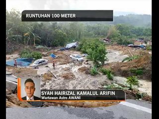 Perkembangan lanjut tanah runtuh di Serendah