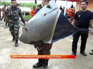 Serpihan dipercayai milik RPC 6828 ditemui