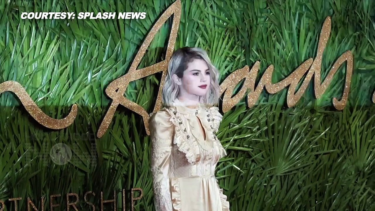 Selena Gomez STUNS In White Gown at The British Fashion Awards 2017