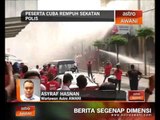 Himpunan Rakyat Bersatu: Peserta cuba rempuh sekatan polis