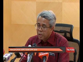 Pengumuman keputusan SPM 2016