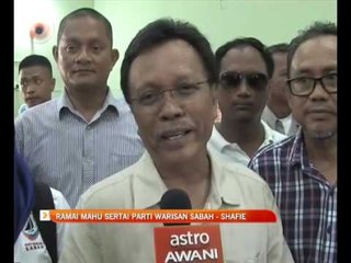 Ramai mahu sertai Parti Warisan Sabah - Shafie Apdal