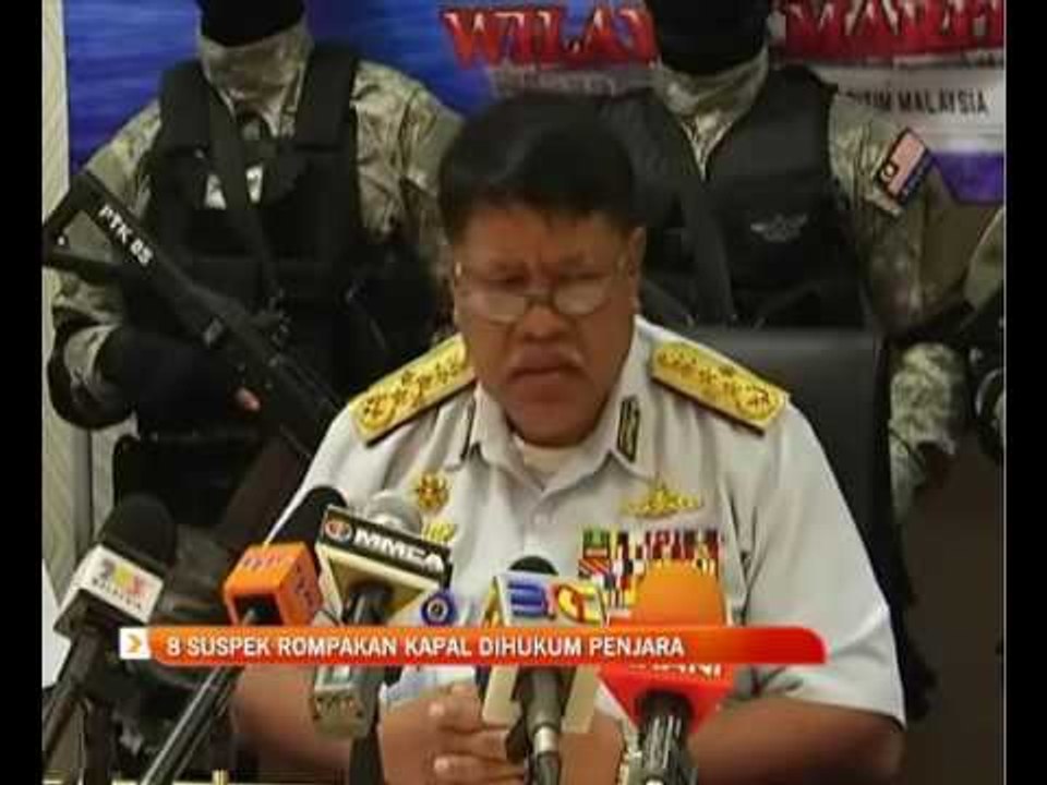 8 suspek rompakan kapal Mt Orkim Harmony dihukum penjara
