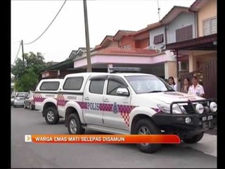 Warga emas mati selepas disamun