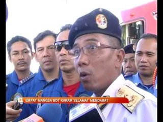 Empat mangsa bor karam selamat mendarat