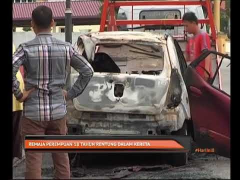 Remaja perempuan 18 tahun rentung dalam kereta
