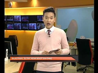 Ekuestrian: Sultan Mizan bolot dua emas