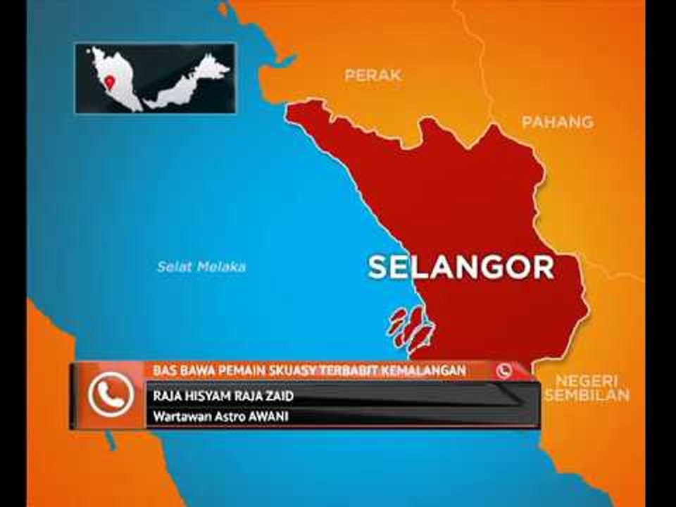 Bas bawa pemain Skuasy terbabit kemalangan