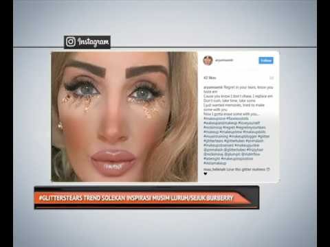 #GlittersTears trend solekan inspirasi musim luruh/ sejuk Burberry