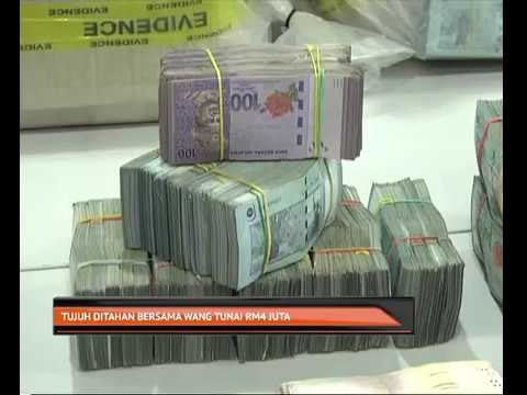 Tujuh ditahan bersama wang tunai RM4 juta
