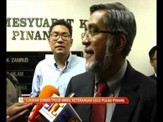 Lukisan Zunar: Polis ambil keterangan Exco Pulau Pinang