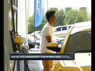 New fuel price announcements to be on weekly basis