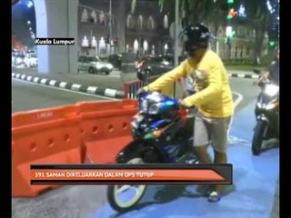 391 saman dikeluarkan dalam Ops Tutup