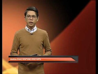 Warga emas rentung atas katil